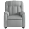 vidaXL Fauteuil inclinable Gris clair Tissu