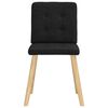 vidaXL Chaises &agrave; manger lot de 6 noir tissu