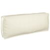 vidaXL Ensemble de Canap&eacute;s Uni 4 pcs Cr&egrave;me Bois d'Acacia Massif