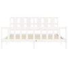 vidaXL Cadre de lit sans matelas blanc bois de pin massif
