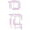 vidaXL Armoires garage 2 pcs ch&ecirc;ne artisanal bois d'ing&eacute;nierie