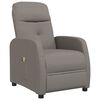 vidaXL Fauteuil de massage Taupe Tissu