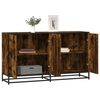 vidaXL Buffet ch&ecirc;ne fum&eacute; 134x35x76 cm bois d'ing&eacute;nierie