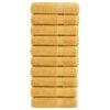 vidaXL Essuie-mains de qualit&eacute; sup&eacute;rieure SOLUND 10 pcs dor&eacute; 600 g/m&sup2;