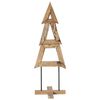 vidaXL Sapin de No&euml;l Marron 120 cm Bois de teck massif