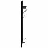 vidaXL Porte-manteau mural avec &eacute;tag&egrave;re Ch&ecirc;ne noir 40 x 10 x 90 cm