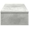 vidaXL &Eacute;tag&egrave;re murale avec tiroirs gris b&eacute;ton bois d'ing&eacute;nierie