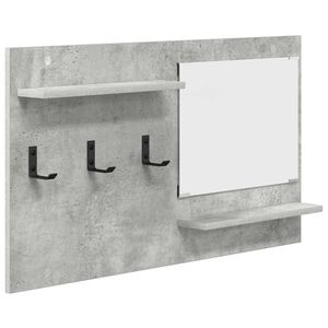 vidaXL Porte-manteau mural Montage mural Gris b&eacute;ton 90 x 10 x 50 cm