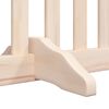 vidaXL Barri&egrave;re pour chiens avec porte 4 panneaux bois de peuplier