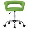 vidaXL Chaises &agrave; manger lot de 2 vert similicuir