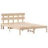 vidaXL Cadre de lit Marron 160 x 200 cm Bois de pin massif