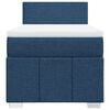 vidaXL Sommier &agrave; lattes de lit avec matelas Bleu 100x200 cm Tissu