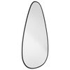 vidaXL Miroir mural Noir 60x25 cm