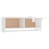 vidaXL Garde-robe blanc brillant 100x32,5x35 cm bois d'ing&eacute;nierie