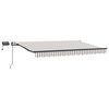 vidaXL Auvent r&eacute;tractable Gris clair et blanc 600 &times; 300 cm