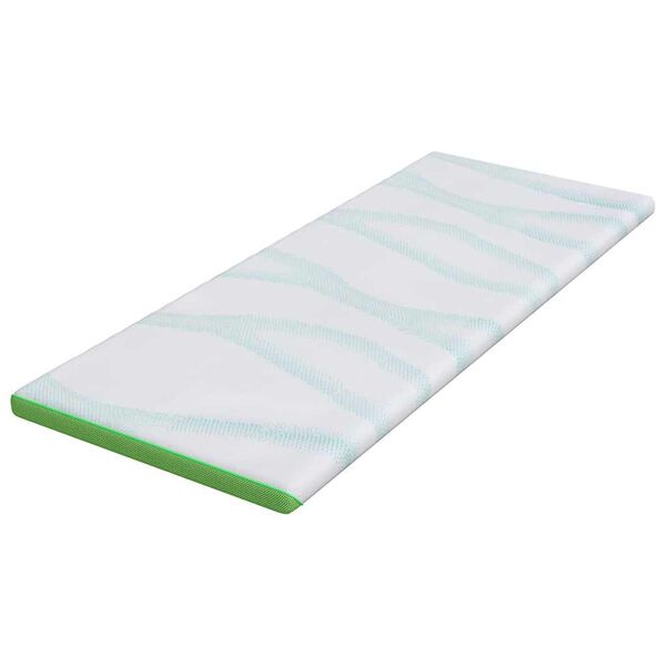 vidaXL Coussins de Matelas Blanc et vert 70 x 200 cm