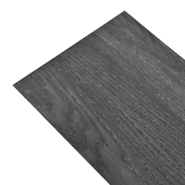 vidaXL Planches de sol 18 pcs Noir et Blanc 5,26 m&sup2; PVC