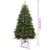 vidaXL Sapin de Noël artificiel avec 300 LED Vert 240 cm PVC et métal
