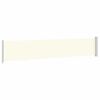 vidaXL Auvent lat&eacute;ral r&eacute;tractable de patio 117x600 cm Cr&egrave;me