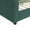 vidaXL Lit de repos sans matelas vert fonc&eacute; 100x200 cm velours