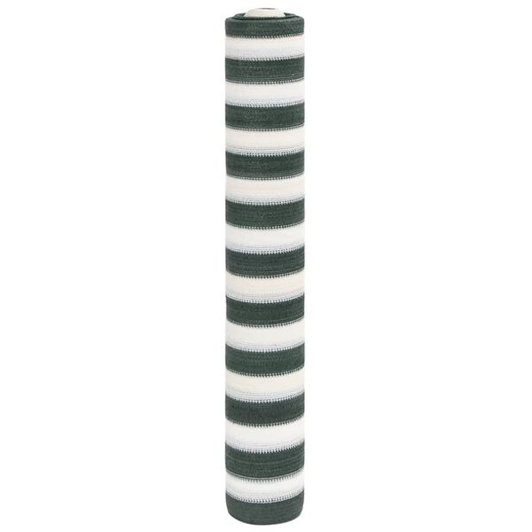 vidaXL Filet brise-vue vert et blanc 1,8x25 m PEHD 75 g/m&sup2;