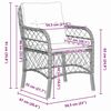 vidaXL Ensemble de salle &agrave; manger pour jardin 7 pcs Gris et Noir Rotin