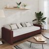 vidaXL Lit avec &eacute;clairage USB Violet Tissu 90x200 cm