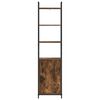 vidaXL Biblioth&egrave;que Ch&ecirc;ne fum&eacute; 40 x 24 x 161 cm Bois d'ing&eacute;nierie