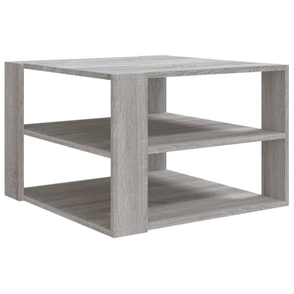 vidaXL Table basse Sonoma gris 60x60x40 cm Bois d'ing&eacute;nierie