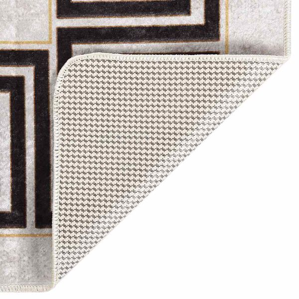 vidaXL Tapis lavable 120x180 cm beige clair
