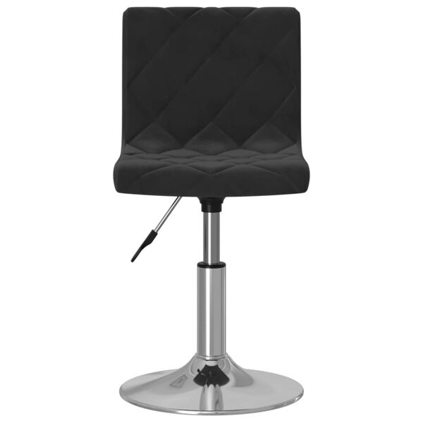 vidaXL Chaises pivotantes &agrave; manger lot de 2 noir velours