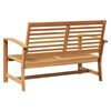 vidaXL banc Marron 110 x 65 x 76,5 cm Bois de teck massif