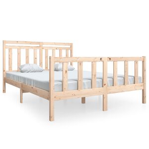 vidaXL Cadre de lit sans matelas bois massif