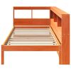 vidaXL Lit biblioth&egrave;que sans matelas cire marron 90x190 cm pin massif