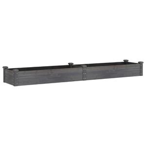 vidaXL Lit sur&eacute;lev&eacute; de jardin doublure 240x45x25 cm bois massif sapin