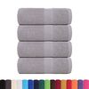 vidaXL Serviettes d'invit&eacute; FROGN 4 pcs gris 30x50 cm 360 g/m&sup2;