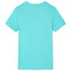 T-shirt pour enfants avec manches courtes aqua 92