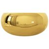 vidaXL Lavabo 40 x 15 cm C&eacute;ramique Dor&eacute;