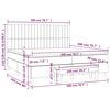 vidaXL Sommier &agrave; lattes de lit et matelas Gris fonc&eacute; 200x200cm Velours