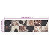 vidaXL Tapis de cuisine lavable impression peau d'animal 45x150 cm