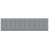 vidaXL Coussin de t&ecirc;te de lit Hanko gris clair 180 cm tissu