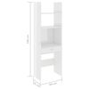 vidaXL Ensemble de biblioth&egrave;que 4 pcs Blanc brillant Bois d'ing&eacute;nierie