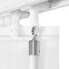 vidaXL Store vertical 150 x 180 cm Tissu Blanc