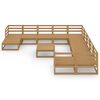 vidaXL Salon de jardin 12 pcs bois de pin massif