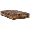 vidaXL Cadre de lit avec rangement Ch&ecirc;ne fum&eacute; 120 x 190 cm