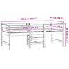 vidaXL Cadre de lit sans matelas 90x200 cm bois de pin massif