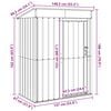 vidaXL Cabanons de jardin Marron 137 x 81 x 180 cm M&eacute;tал