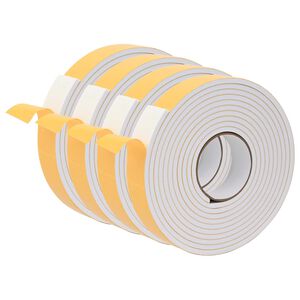 vidaXL Ruban adh&eacute;sif en mousse 4 pc Blanc 40mm x 5m Mousse CR