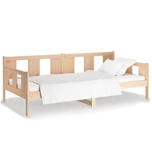 vidaXL Lit de jour sans matelas bois de pin massif 90x200 cm