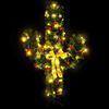 vidaXL Cactus de No&euml;l avec support et LED Vert 150 cm PVC